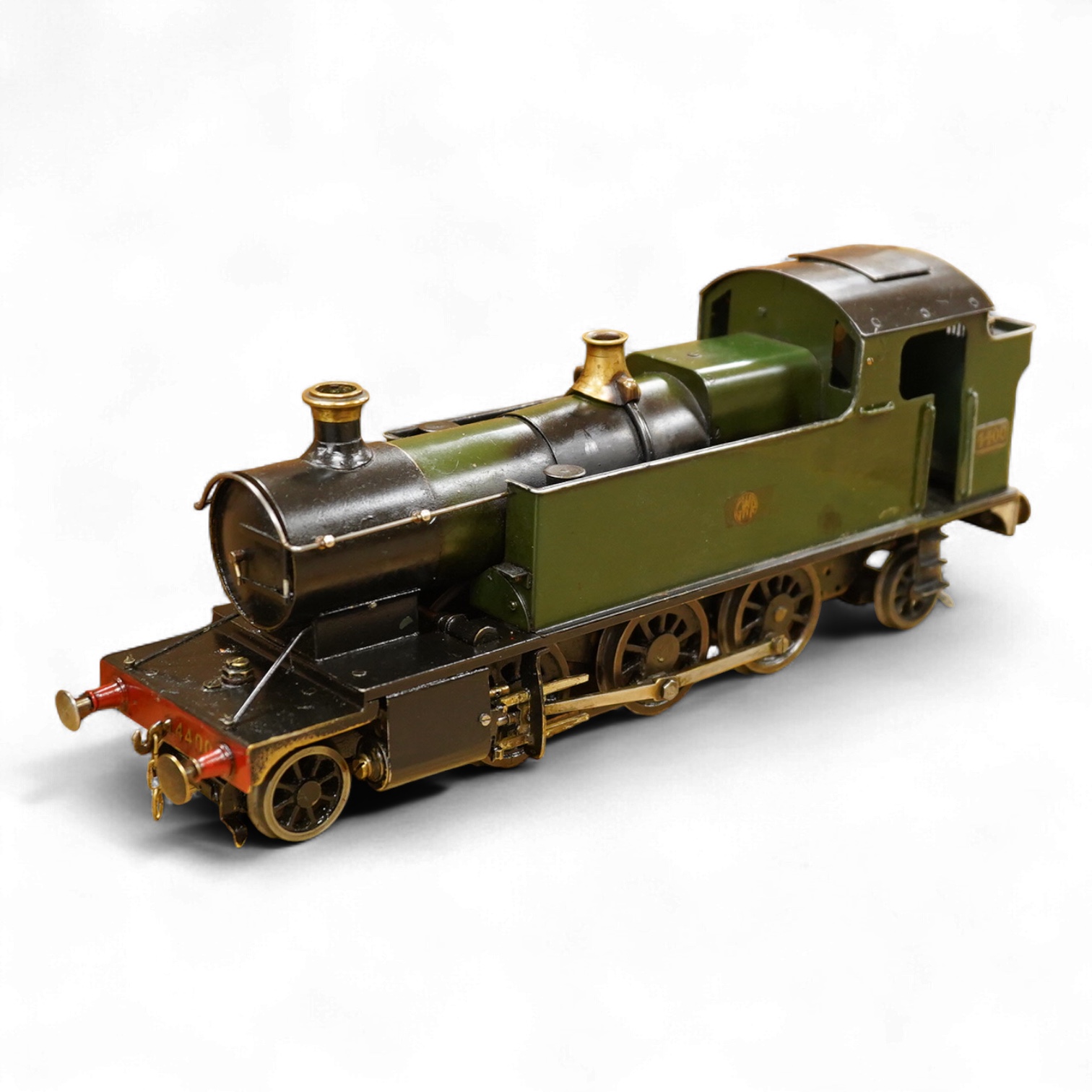 A Gauge One live steam GWR 2-6-2T Prairie Tank locomotive, 4400, spirit fired pot boiler with two cylinders and slip eccentric valve gear, understood to have been built by the late John van Riemsdijk using O gauge Basset